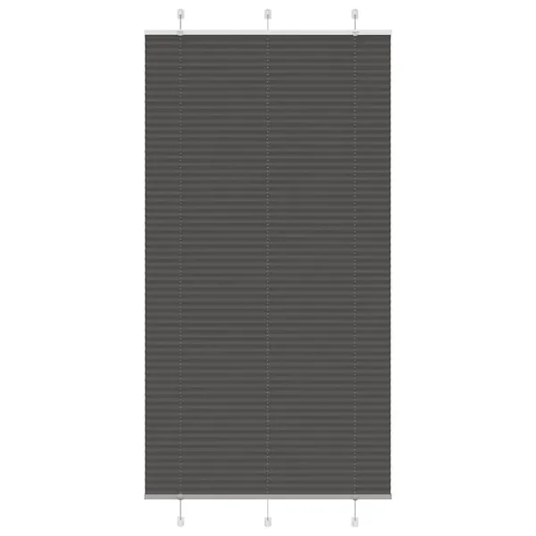 Store plissé noir 105x200 cm largeur du tissu 104,4cm polyester