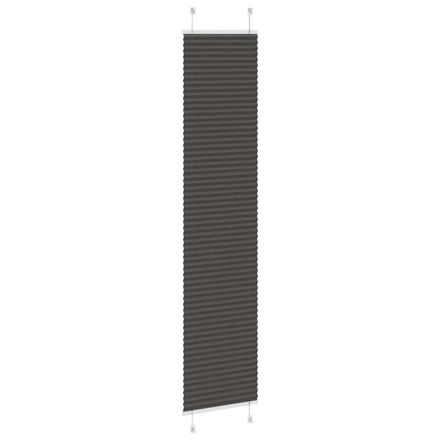 Store plissé noir 45x200 cm largeur du tissu 44,4 cm polyester - 4