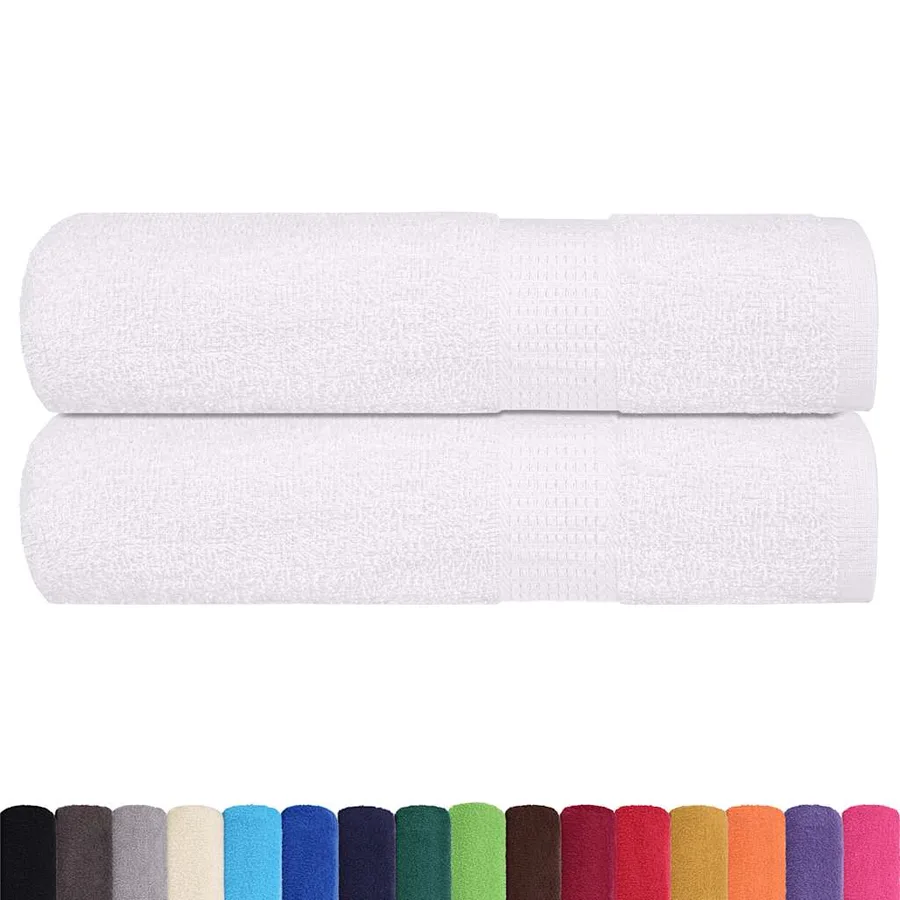 Serviettes de bain FROGN 2 pcs blanc 100x150 cm 360 g/m² - 2