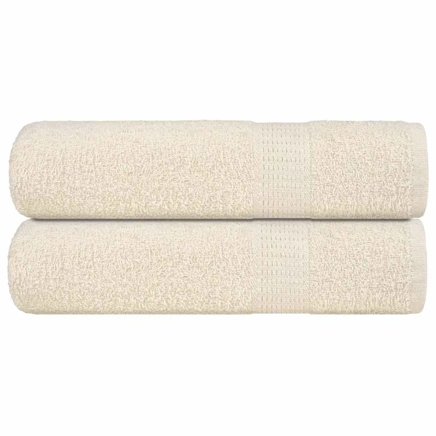 Serviettes de bain FROGN 2 pcs crème 100x150 cm 360 g/m²