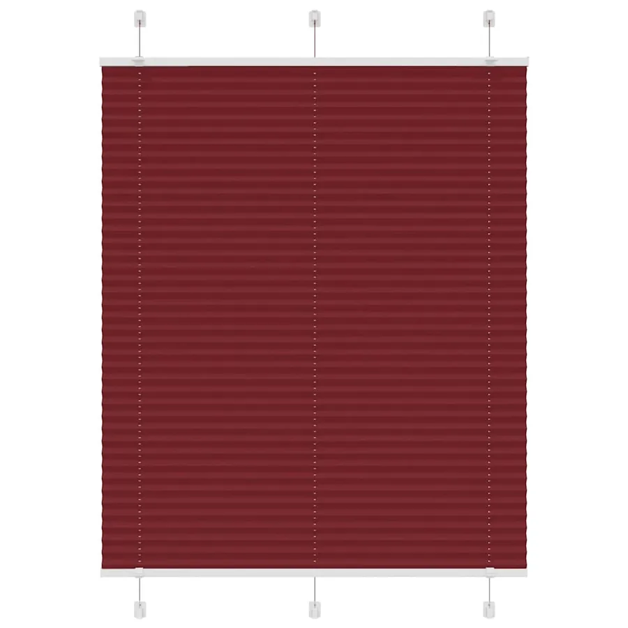 Store plissé rouge bordeaux 105x150 cm largeur du tissu 104,4cm