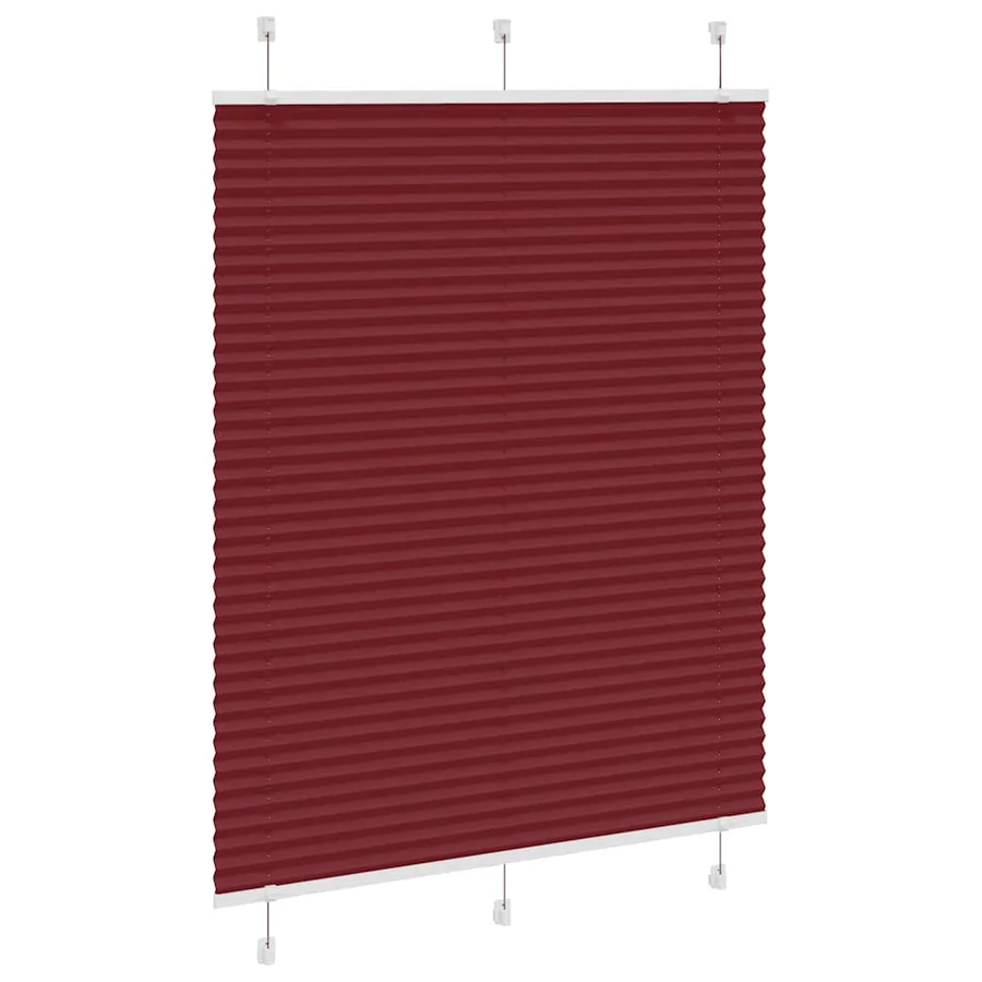 Store plissé rouge bordeaux 105x150 cm largeur du tissu 104,4cm - 3