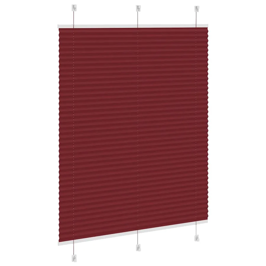 Store plissé rouge bordeaux 105x150 cm largeur du tissu 104,4cm - 4