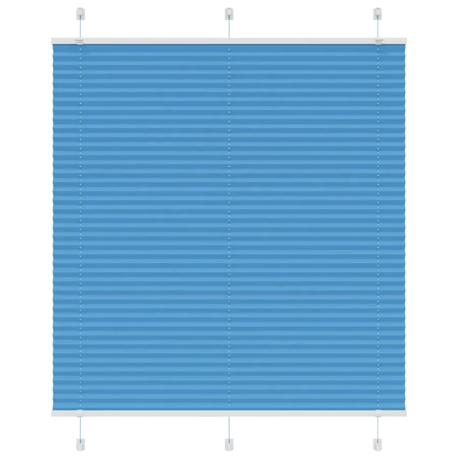 Store plissé bleu 115x100 cm largeur du tissu 114,4cm polyester