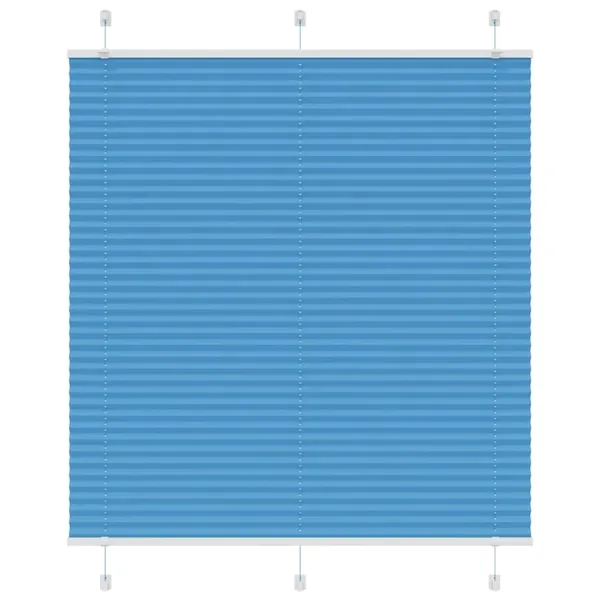 Store plissé bleu 115x100 cm largeur du tissu 114,4cm polyester
