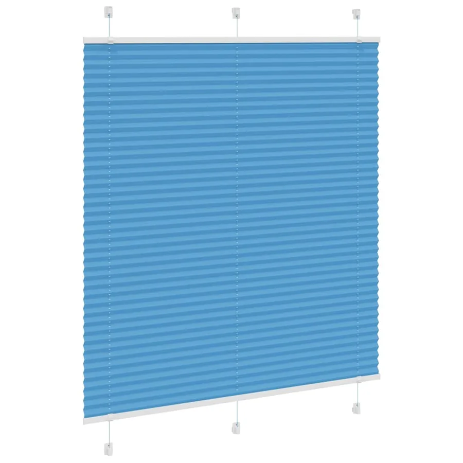 Store plissé bleu 115x100 cm largeur du tissu 114,4cm polyester - 3