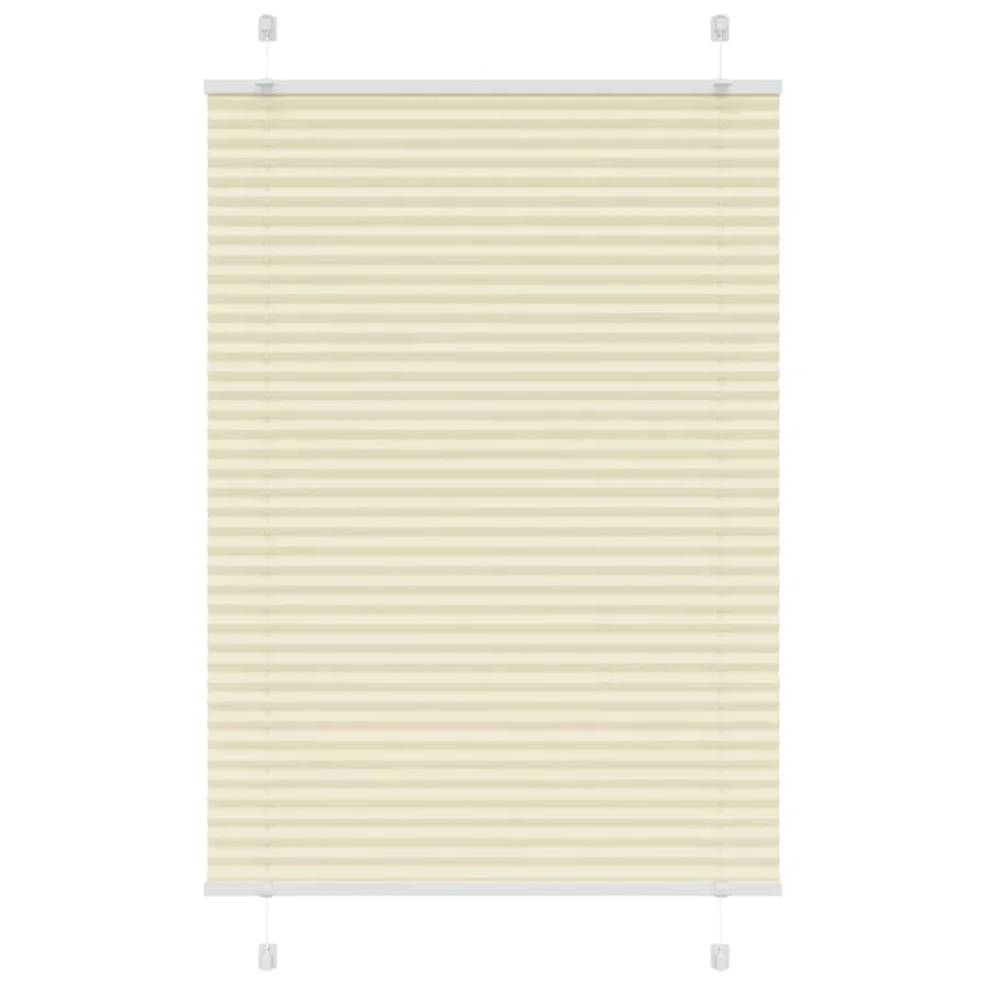 Store plissé crème 95x100 cm largeur du tissu 94,4 cm polyester
