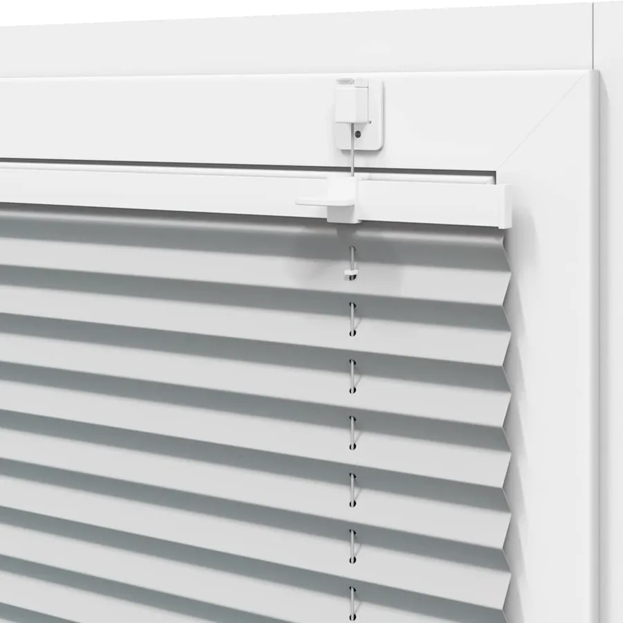 Store plissé gris clair 105x150cm largeur du tissu 104,4cm - 10