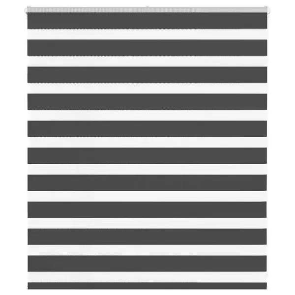 Store zèbre noir 125x100 cm largeur du tissu 120,9 cm polyester