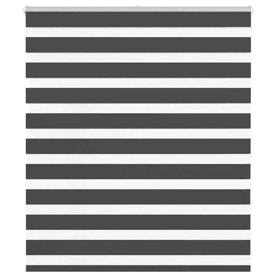 Store zèbre noir 135x100 cm largeur du tissu 130,9 cm polyester