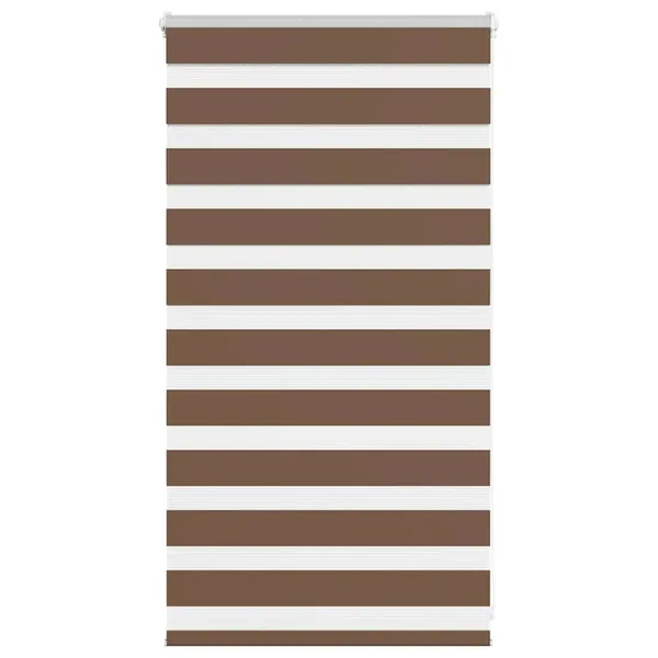 Store zèbre marron 90x100 cm largeur du tissu 85,9 cm polyester