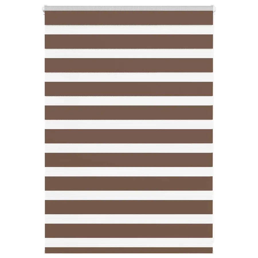 Store zèbre marron 100x100 cm largeur du tissu 95,9cm polyester