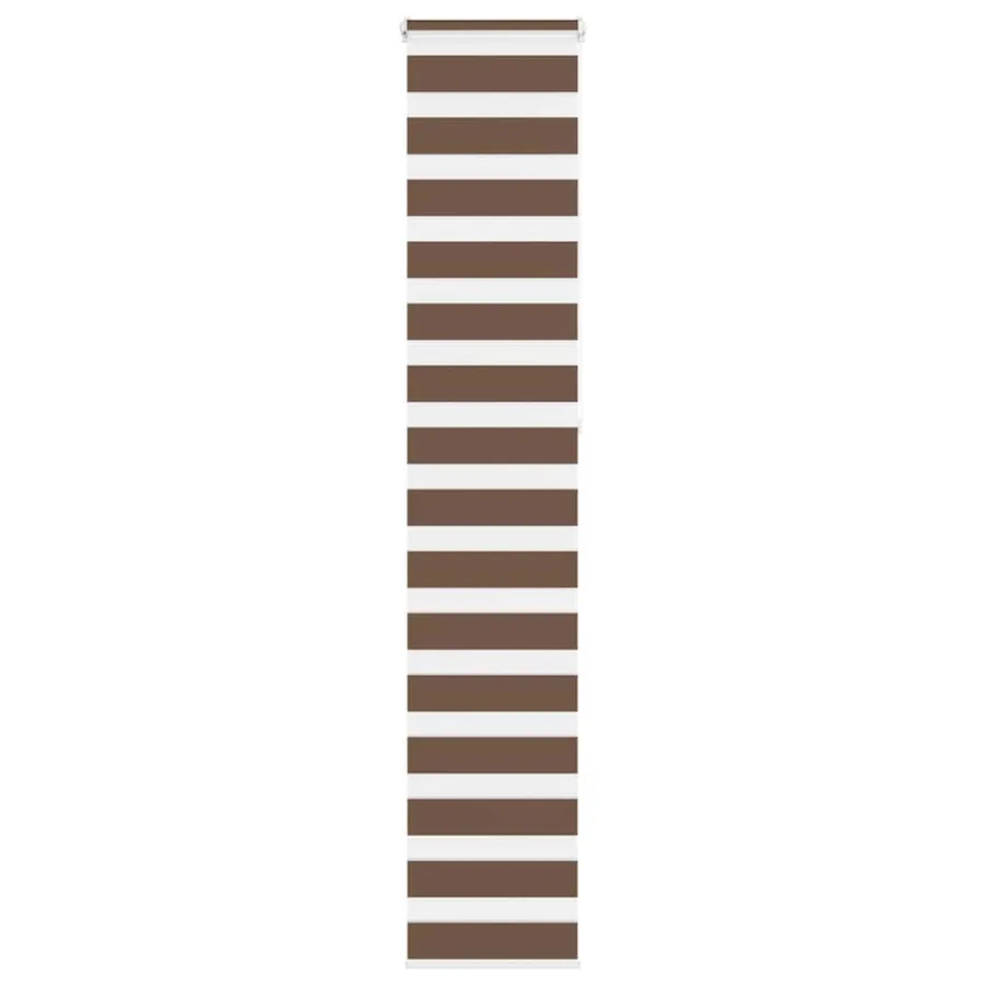 Store zèbre marron 40x230 cm largeur du tissu 35,9 cm polyester