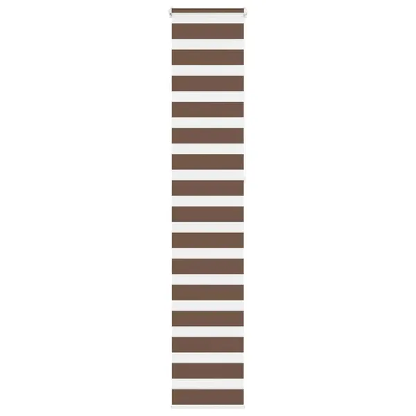 Store zèbre marron 40x230 cm largeur du tissu 35,9 cm polyester