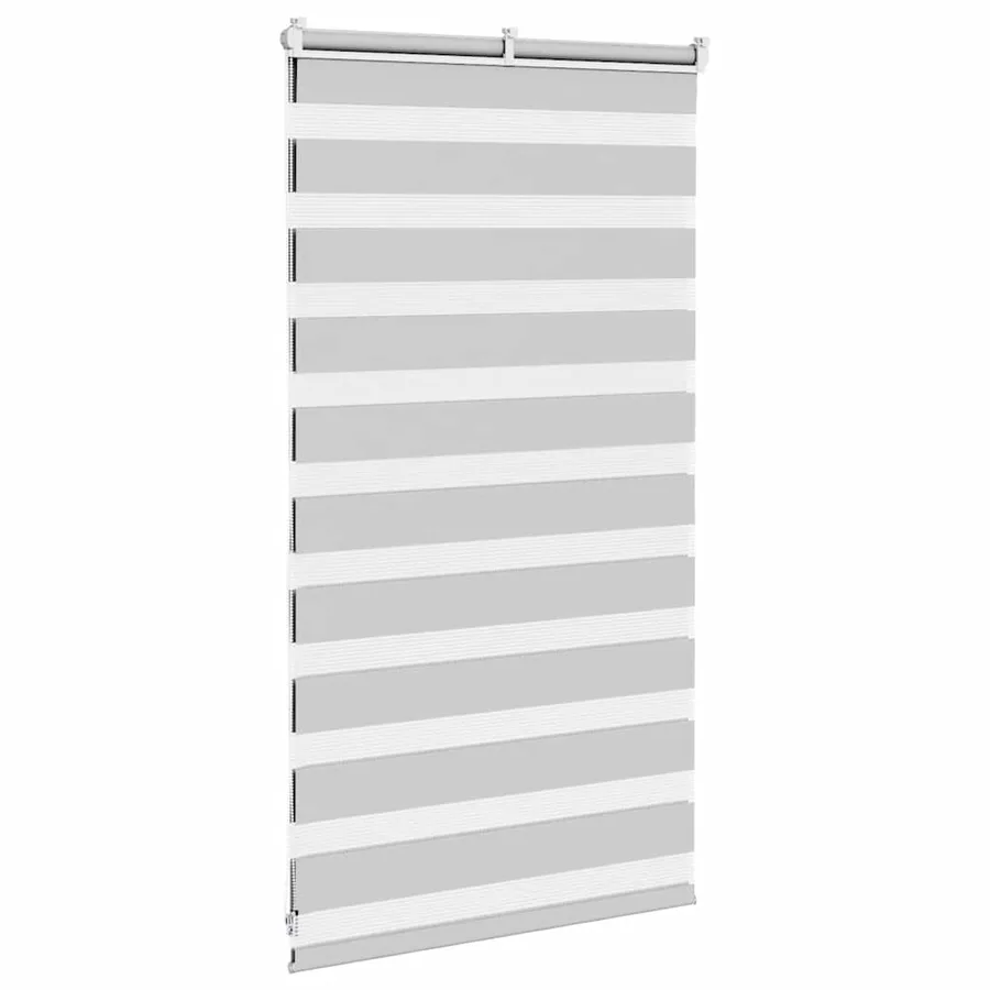 Store zèbre gris clair largeur du tissu 85,9 cm polyester - 4