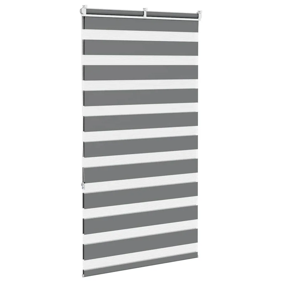 Store zèbre gris foncé largeur du tissu 75,9 cm polyester - 4