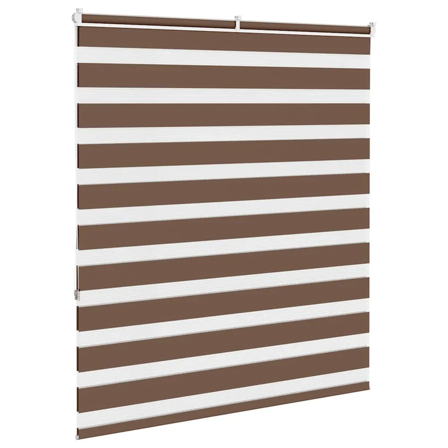 Store zèbre marron 130x150cm largeur du tissu 125,9cm polyester - 4