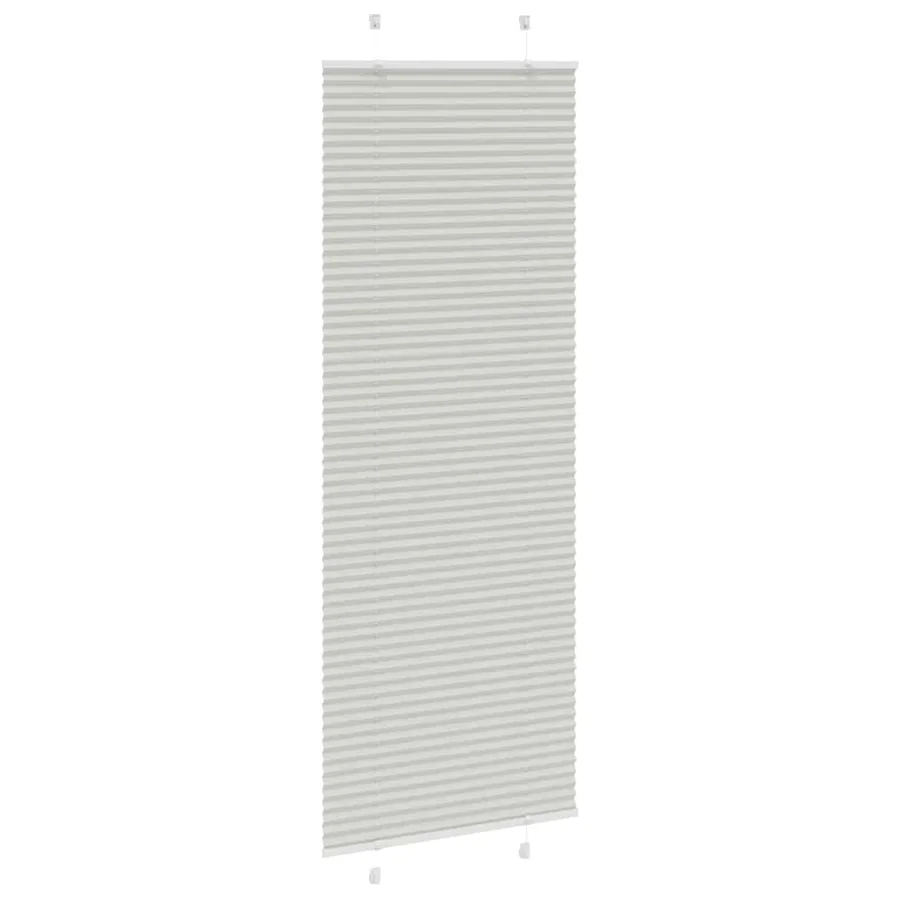 Store plissé gris clair 80x200 cm largeur du tissu 79,4 cm - 3