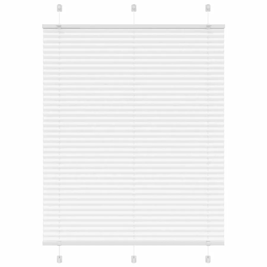 Store plissé blanc 110x150cm largeur du tissu 109,4cm polyester