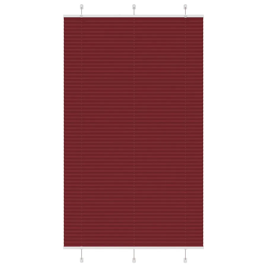 Store plissé rouge bordeaux 115x200 cm largeur du tissu 114,4cm
