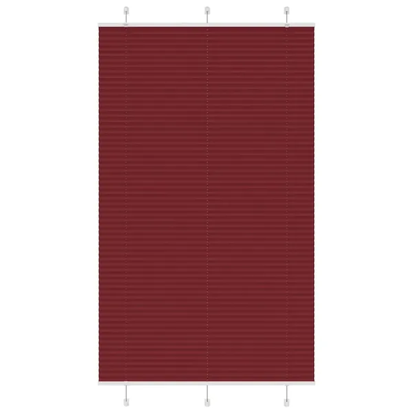 Store plissé rouge bordeaux 115x200 cm largeur du tissu 114,4cm