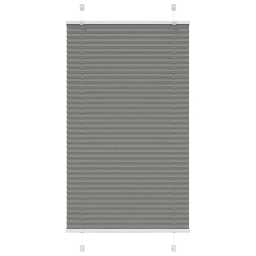 Store plissé anthracite 75x150 cm largeur du tissu 74,4 cm
