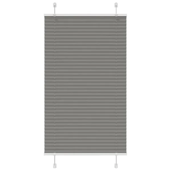 Store plissé anthracite 75x150 cm largeur du tissu 74,4 cm