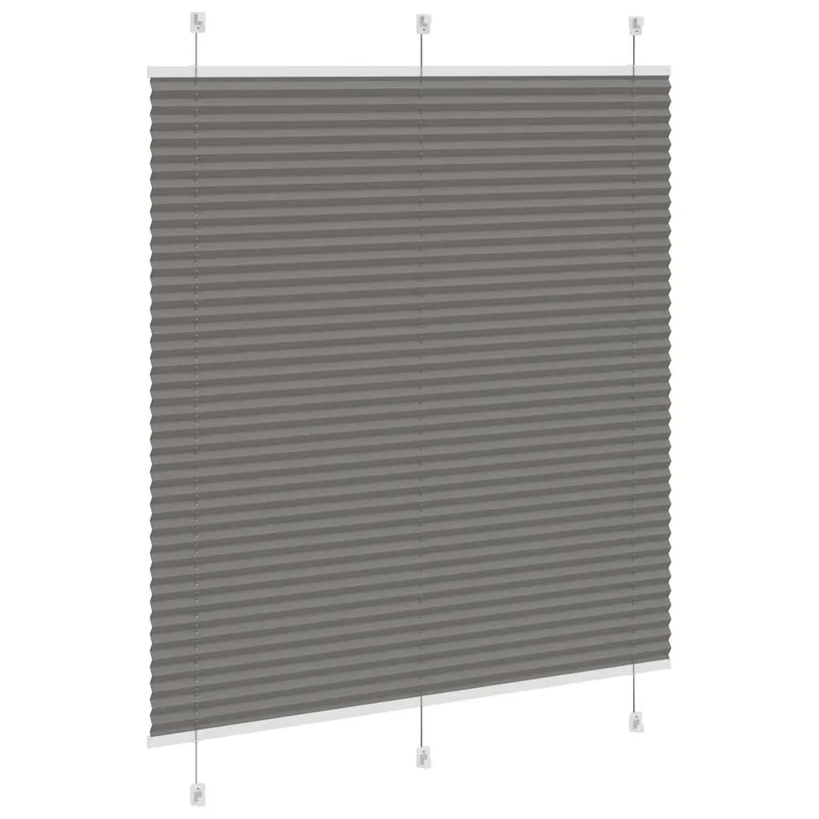 Store plissé anthracite 120x100 cm largeur du tissu 119,4 cm - 4