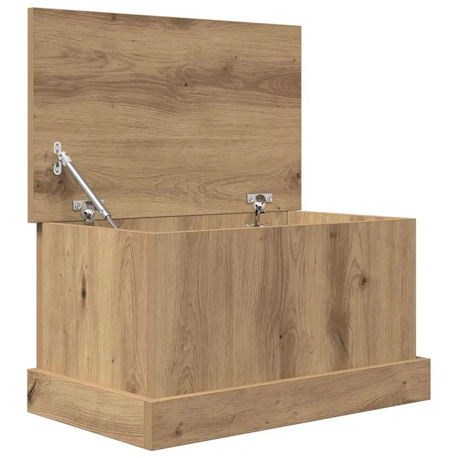 Boîtes de rangement chêne artisanal 30x50x28 cm bois ingénierie - 5