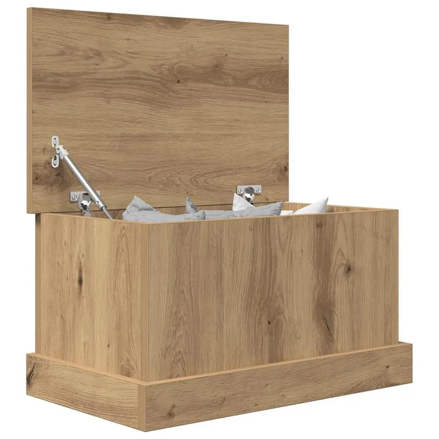 Boîtes de rangement chêne artisanal 30x50x28 cm bois ingénierie - 9