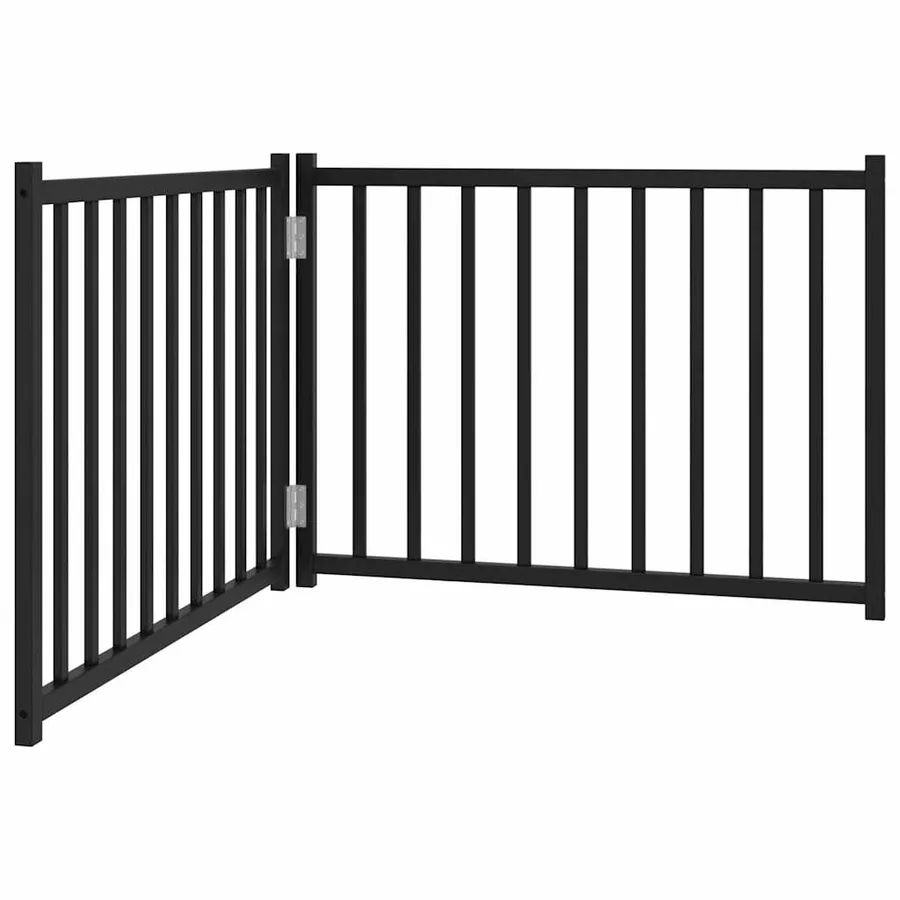 Barrière pour chien pliable 2 panneaux 160 cm bois sapin massif - 2