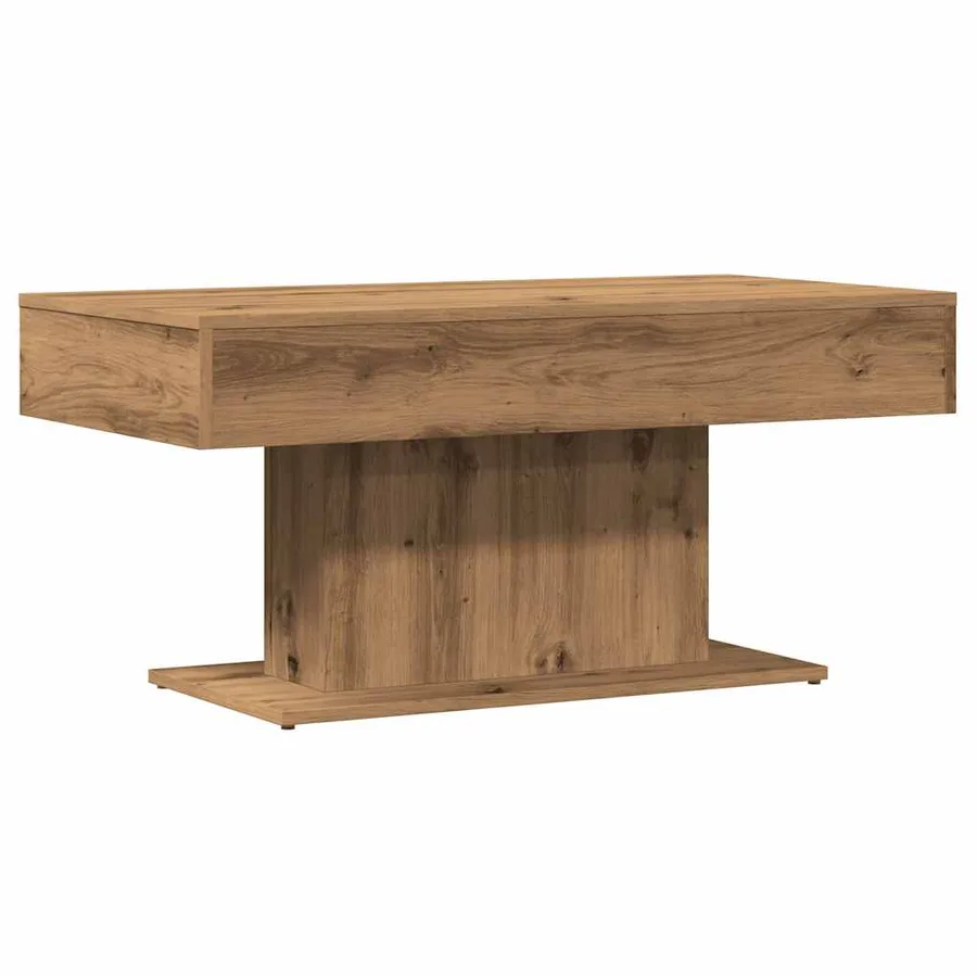 Table basse artisanale en chêne massif 96 x 50 x 45 cm - 6