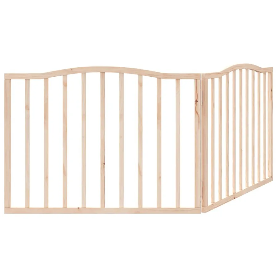 Barrière pour chien pliable 2 panneaux 160 cm bois de peuplier - 6