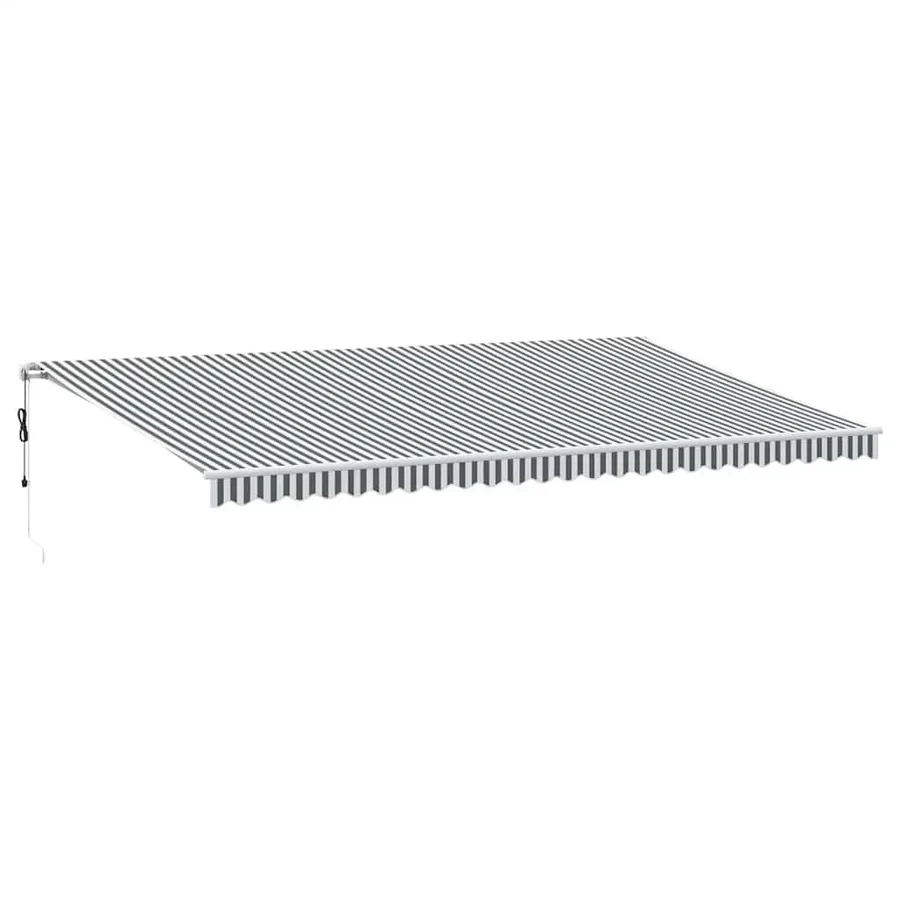 Auvent rétractable automatique avec LED anthracite et blanc - 2