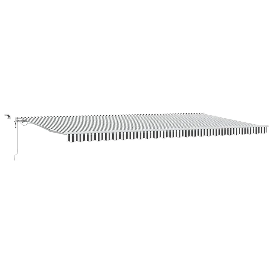 Auvent rétractable automatique avec LED anthracite et blanc - 8