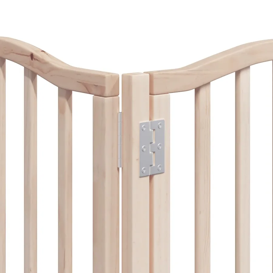 Barrière pour chien porte pliable 15 panneaux bois de peuplier - 10