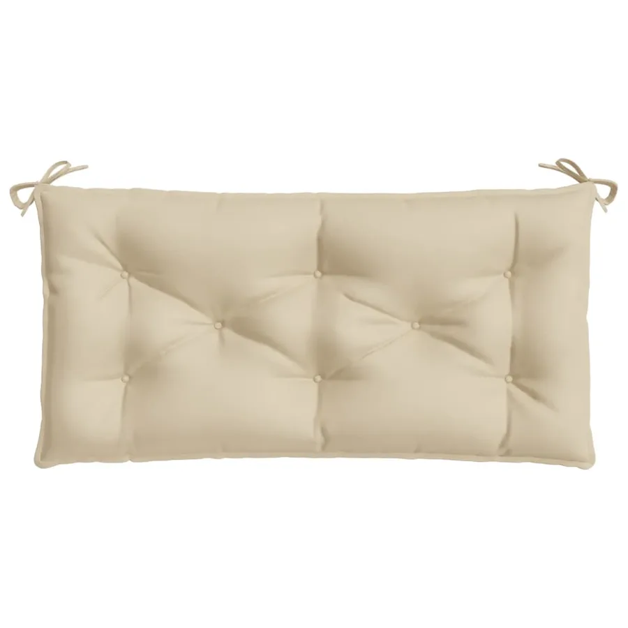 Coussin de banc de jardin beige 110x50x7 cm tissu oxford - 4