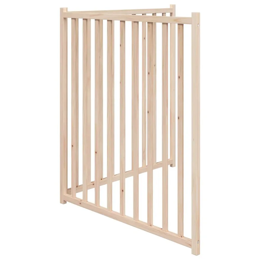 Barrière pour chien pliable 2 panneaux 160 cm bois sapin massif - 5