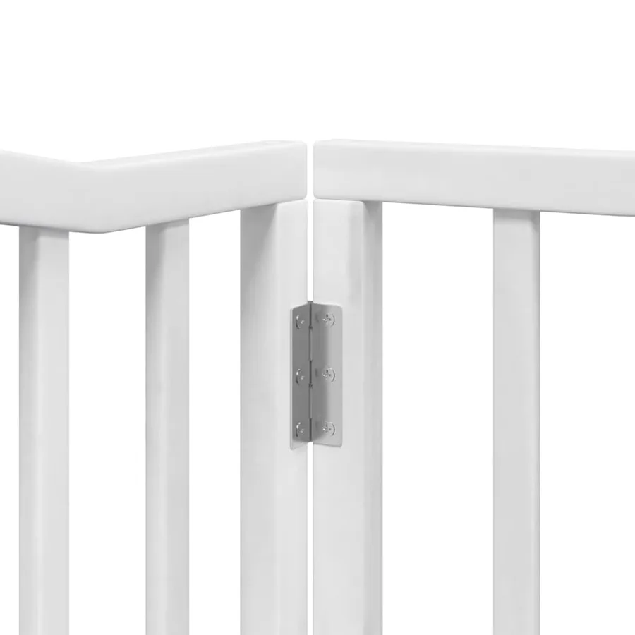 Barrière pour chien porte pliable 12 panneaux bois de peuplier - 9