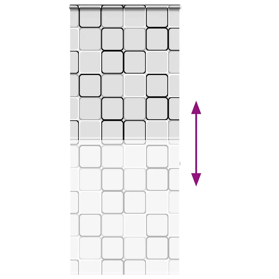 Store enrouleur de douche avec cassette largeur du tissu 96 cm - 5