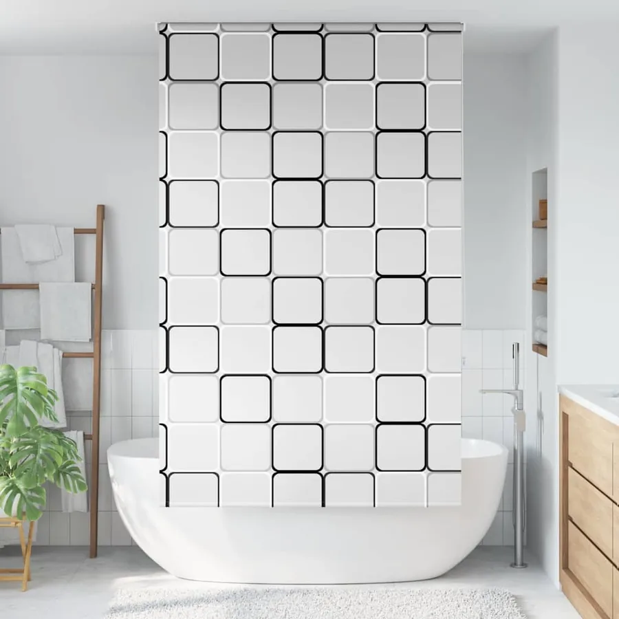 Store enrouleur de douche 130x240 cm largeur du tissu 126 cm