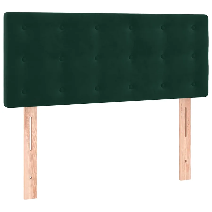 Sommier à lattes de lit avec matelas Vert foncé 90x190 cm - 6