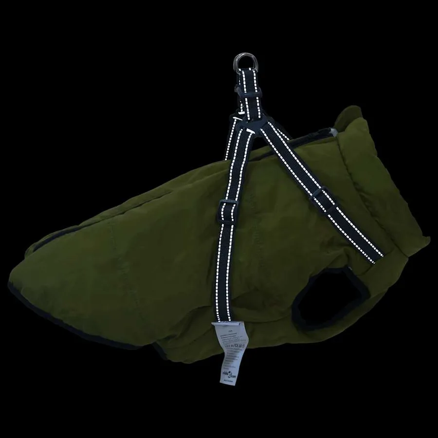 Manteau pour chiens avec harnais imperméable réfléchissant L68 - 6