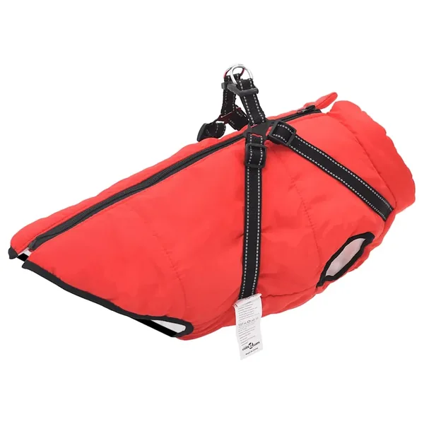 Manteau pour chiens avec harnais imperméable réfléchissant L68