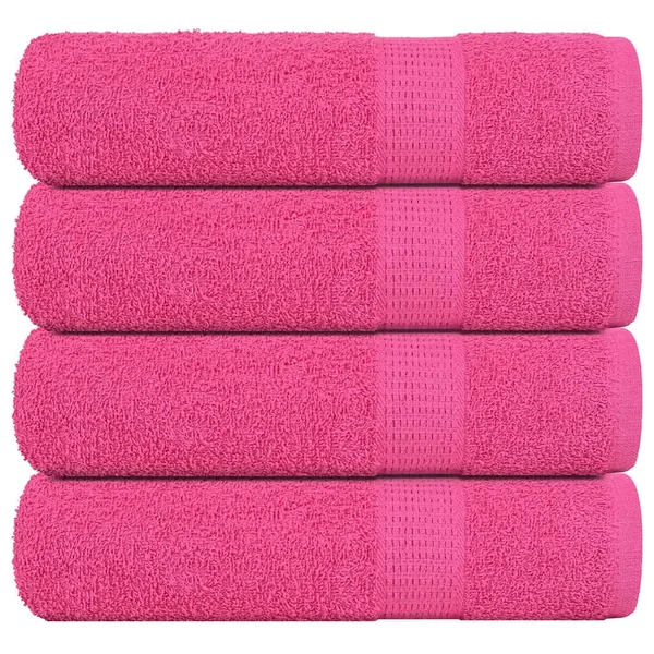 Serviettes de douche FROGN 4 pcs rose 70x140 cm 360 g/m²