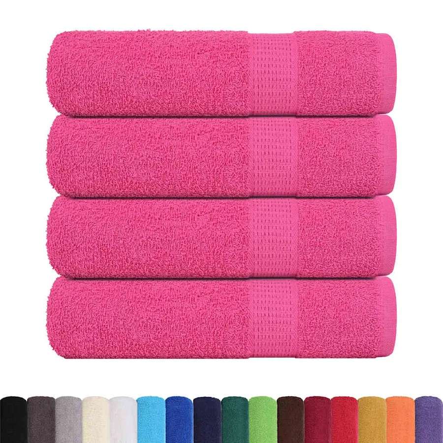 Serviettes de douche FROGN 4 pcs rose 70x140 cm 360 g/m² - 2
