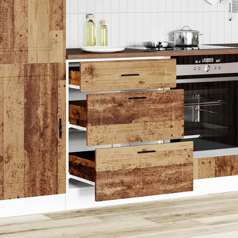 Armoire de cuisine Porto vieux bois bois d'ingénierie - 3