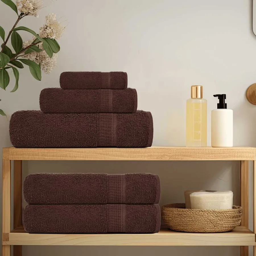 Ensemble de serviettes FROGN 8 pcs marron 360 g/m² - 3