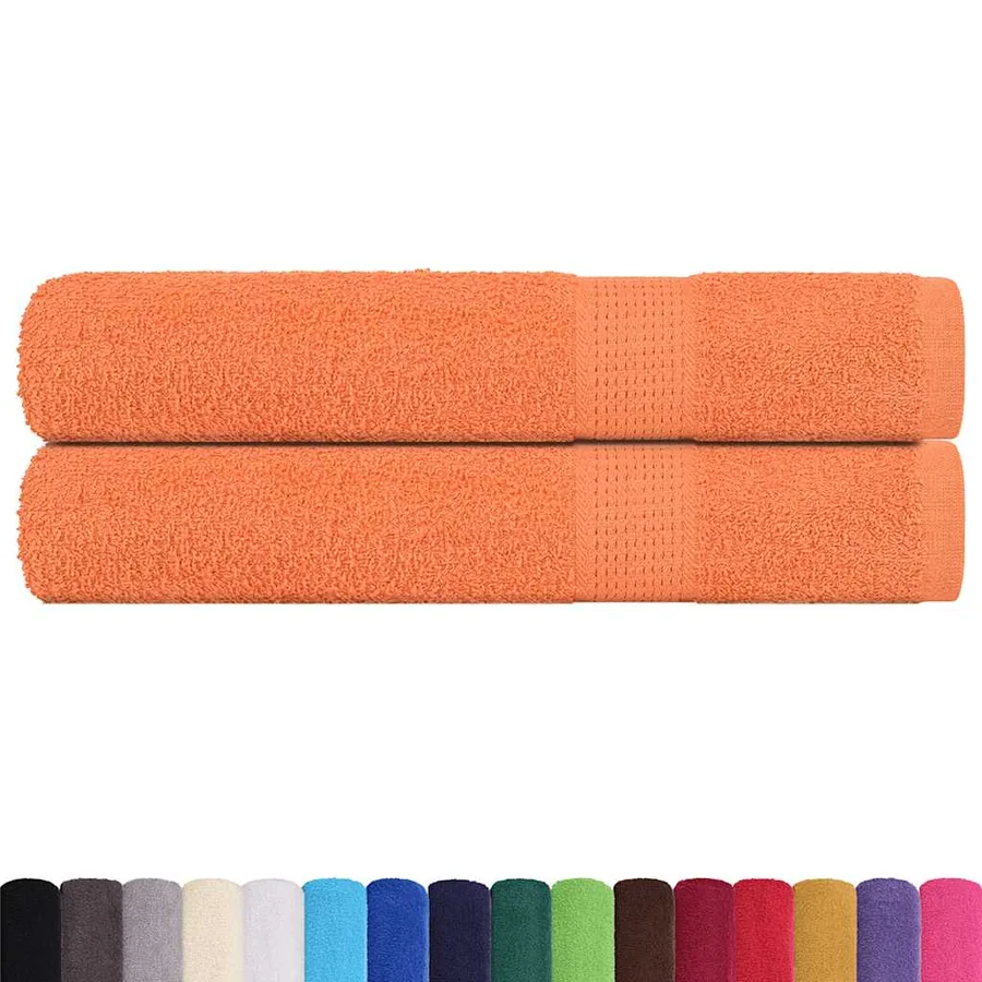 Serviettes de sauna FROGN 2 pcs orange 80x200 cm 360 g/m² - 2