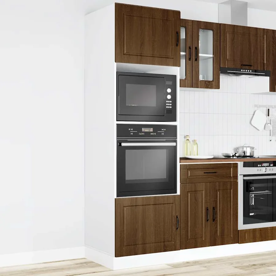 Armoires de four 2 pcs Porto chêne marron bois d'ingénierie - 3